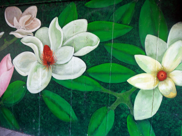 mural on the bridge