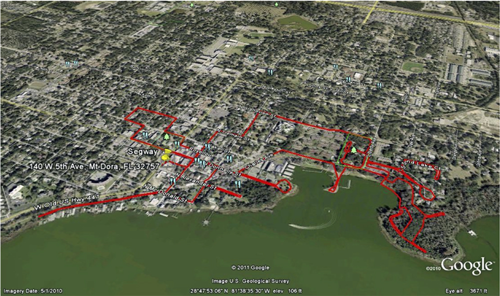 Segway tour map