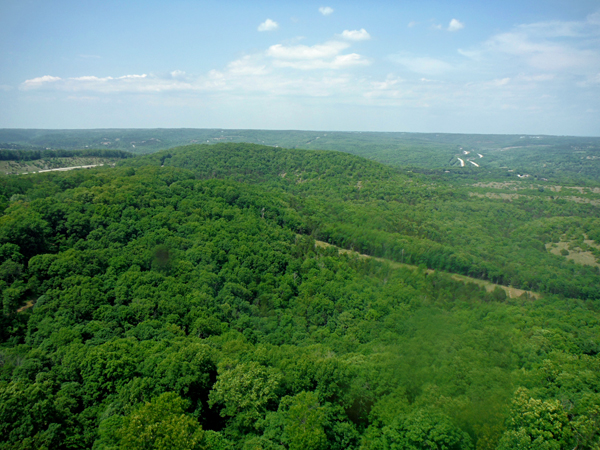 view from sign at Inspiration Tower