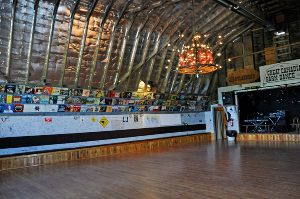 albums on the wall