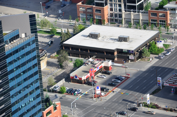 View from the top of the Calgary Tower.
