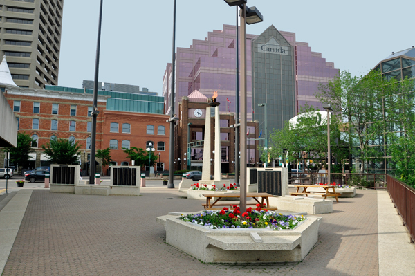 the Canada building & war memorial torch