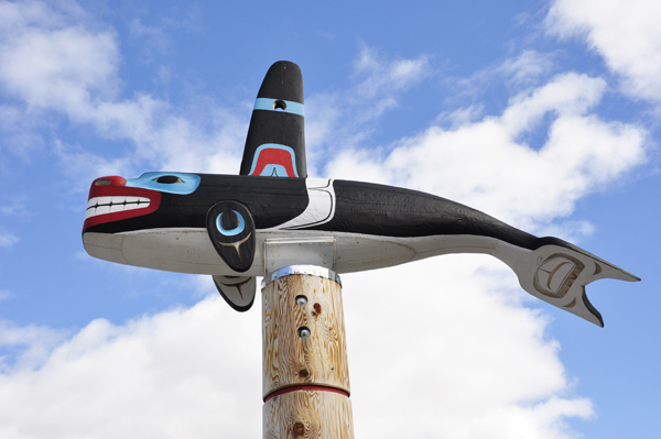 top of a totem pole