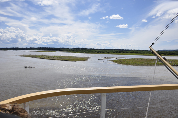 The Chena and Tanana River meet