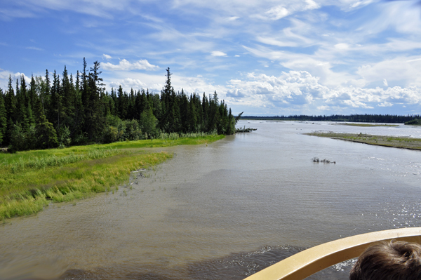 The Chena and Tanana River meet