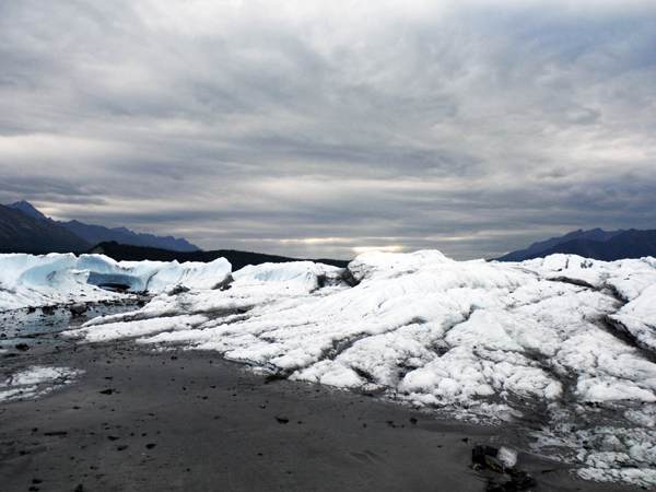big sheet of ice at Matanuska Glacier