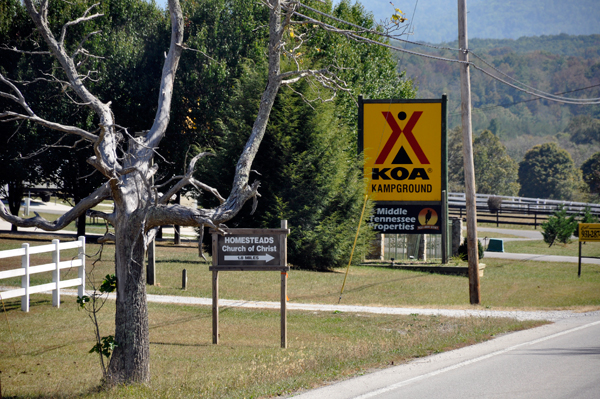 KOA sign