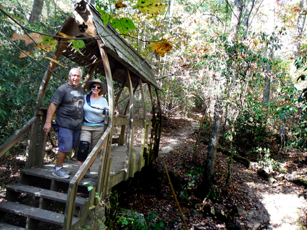 the two RV Gypsies on the bridge