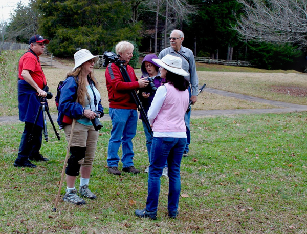 Karen Duquette and camera club members