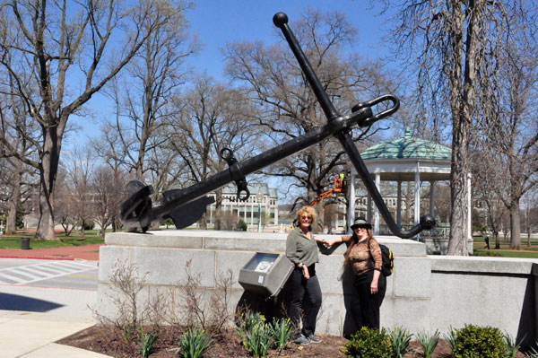 Barbara Stern and Karen Duquette with a big ancho