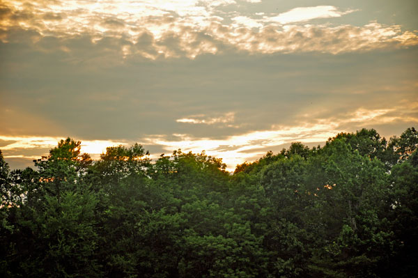 a cloudy sunset