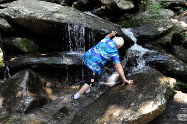 Lee Duquette at Catawba Falls
