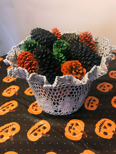 cement flower pot
