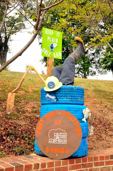 Fort Mill Utilities scarecrow 
