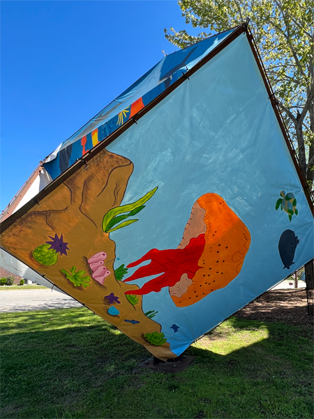 undersea giant canvas block in Lancaster SC