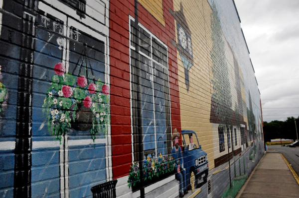 part of the mural