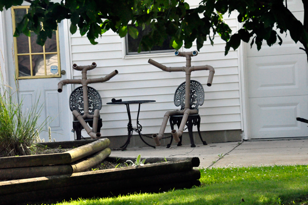 art in front of a house in Thorntown