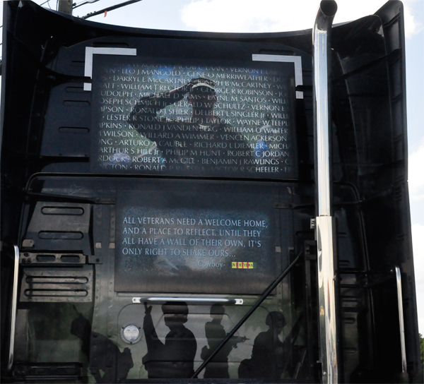 The National League of POW/MIA families semi-truck
