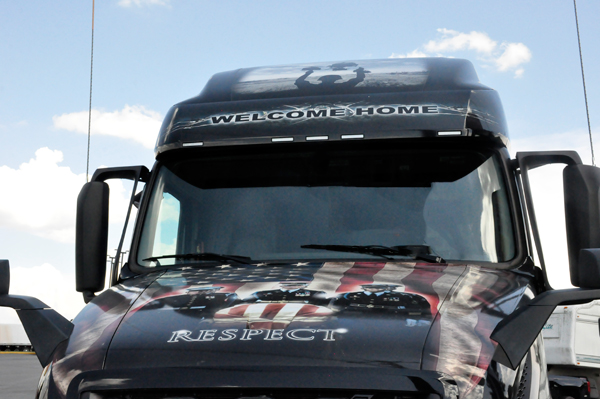 The National League of POW/MIA families semi-truck