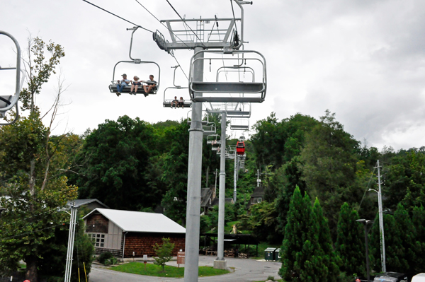 The Sky Lift back down