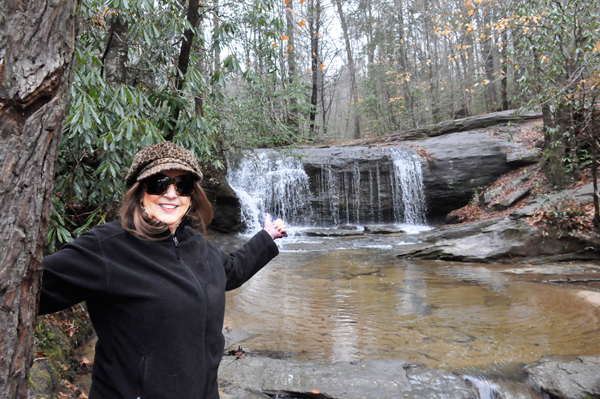Karen Duquette at Wildcat Wayside Waterfall