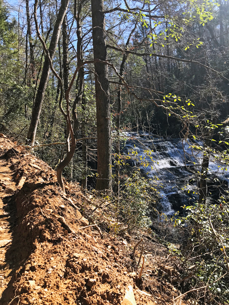 part of the waterfall