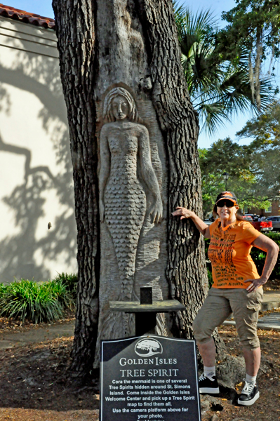 Karen Duquette and Cora the Mermaid