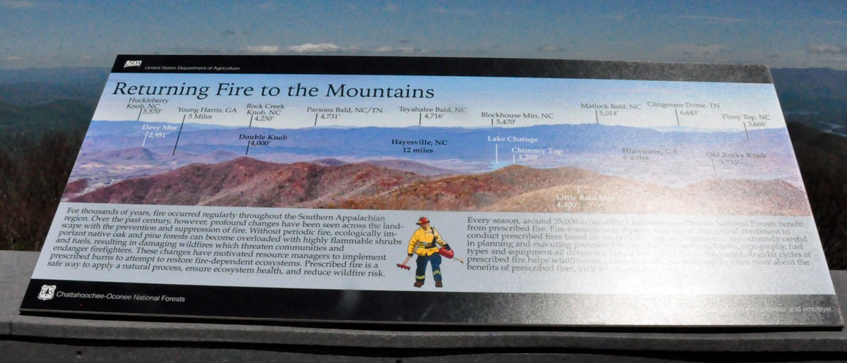 mountain and fire sign