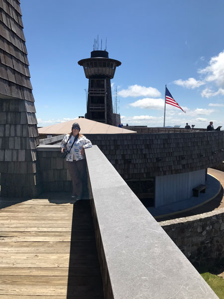 Karen Duquette at Brasstown Bald Tower