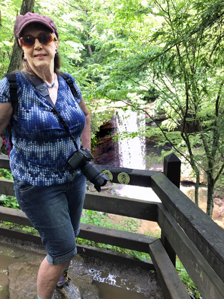 Karen Duquette at Ohiopyle Falls