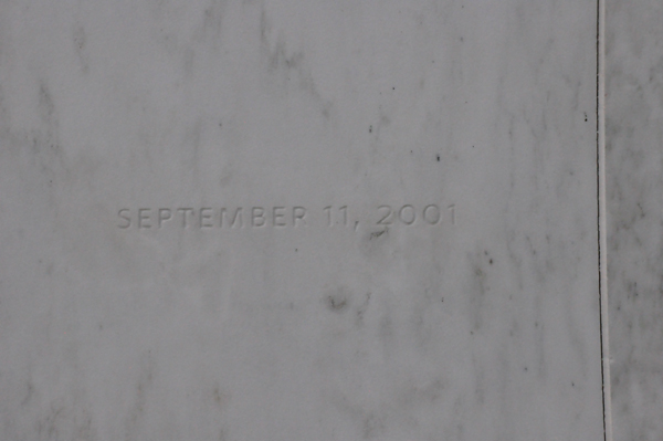 SEptember 11, 2001 plaque
