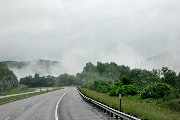 Low lying clouds