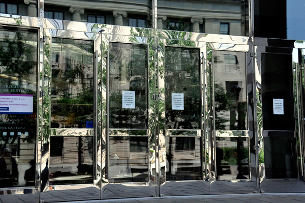 gold doors on the North Carolina Museum of History
