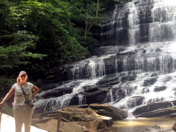Karen Duquette at Pearsons Falls 2021