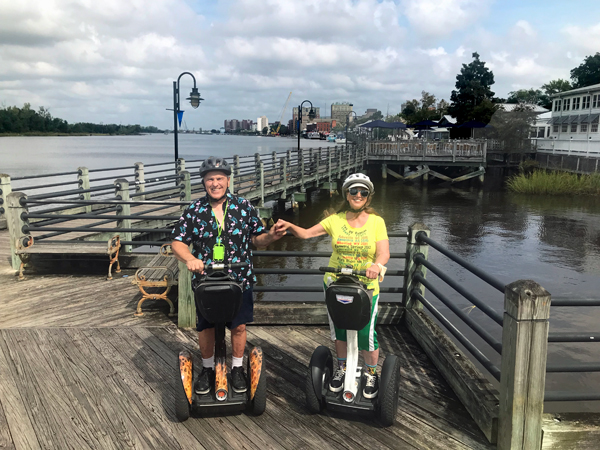 The two RV Gypsies on the Cape Fear Segway tour