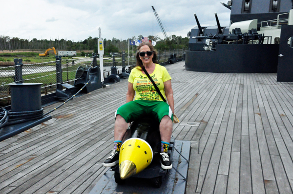 Karen Duquette took a ride on a missile