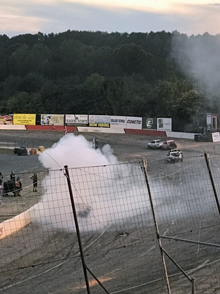 lots of smoke