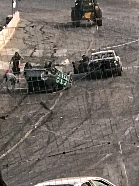 upside down car