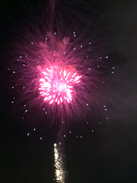 fireworks at Hickory Speedway