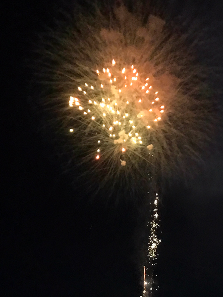 fireworks at Hickory Speedway