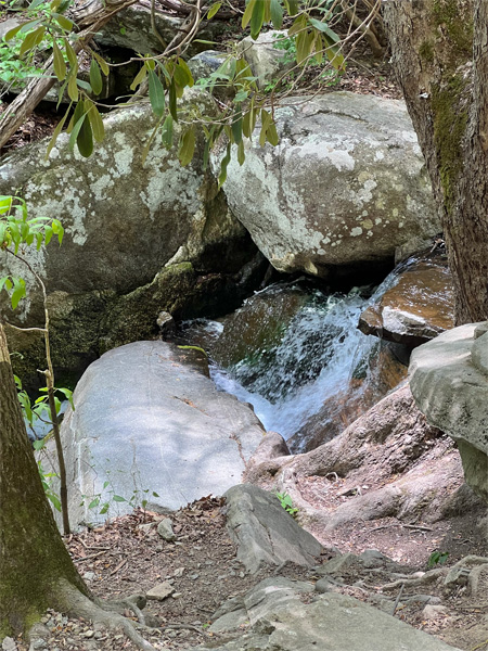 rocks and water