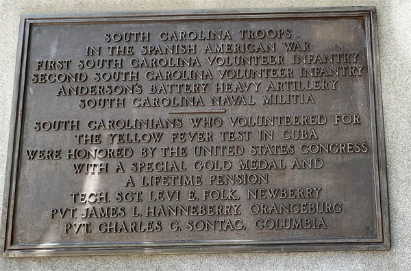 Spanish War Veterans Plaque