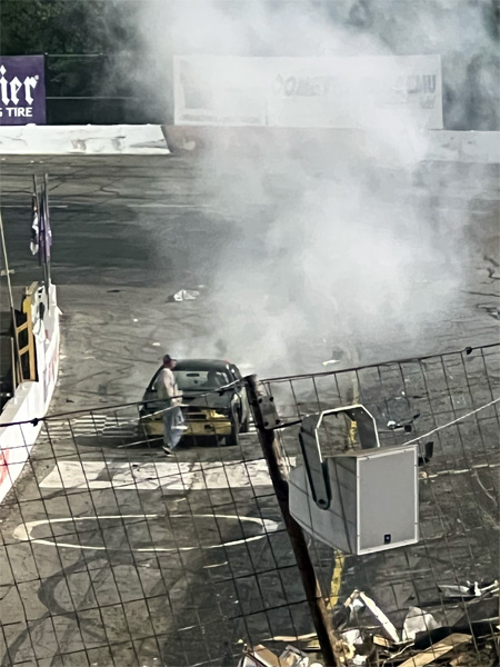 Demolition Derby wreckage 2022