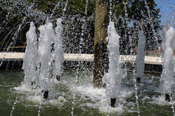 DPU Centennial Park fountain
