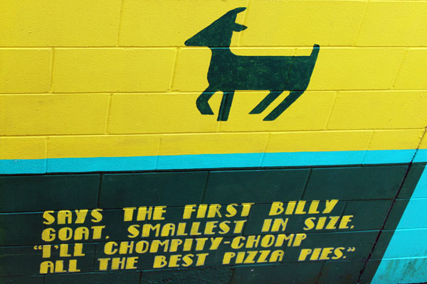 sign abou the first bily goat