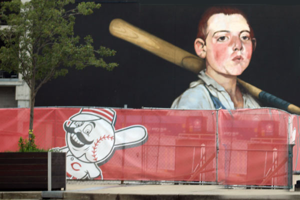 baseball mural