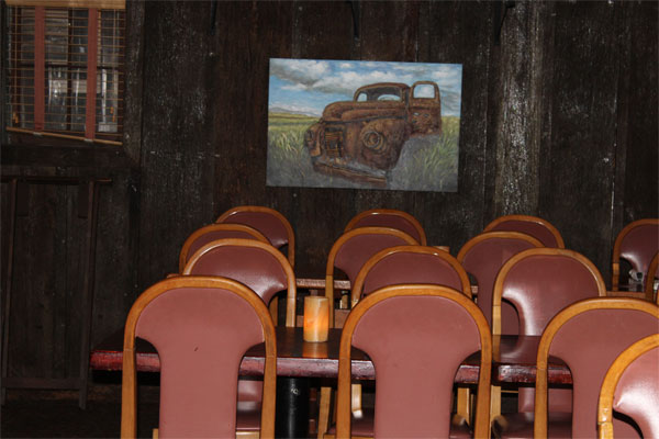 our seats in the barn area