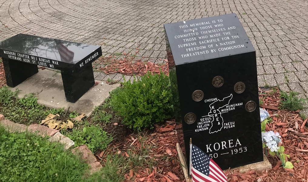 bench and memorial