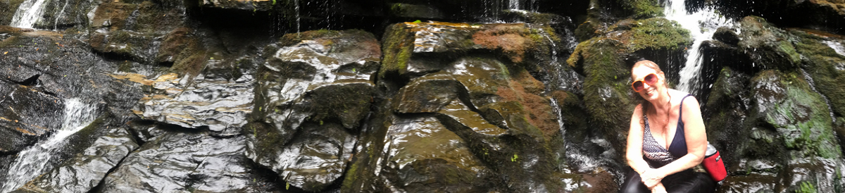 Karen Duquette on the rocks