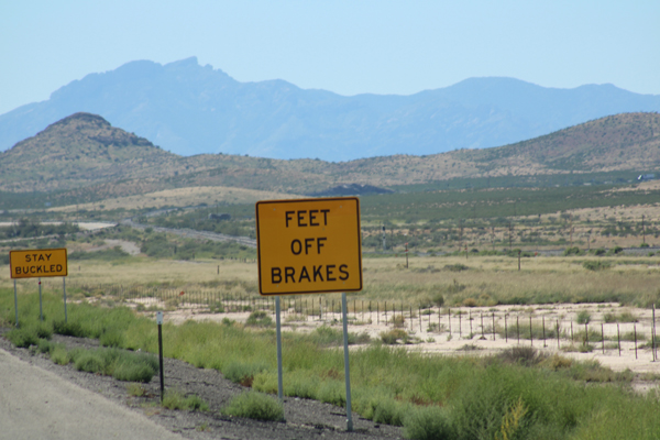 dust storm warning sign